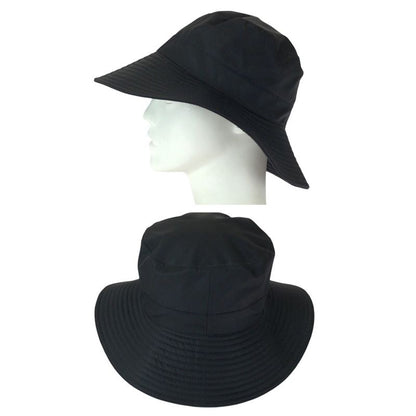 Hermes Black Silk Bucket Hat Noir