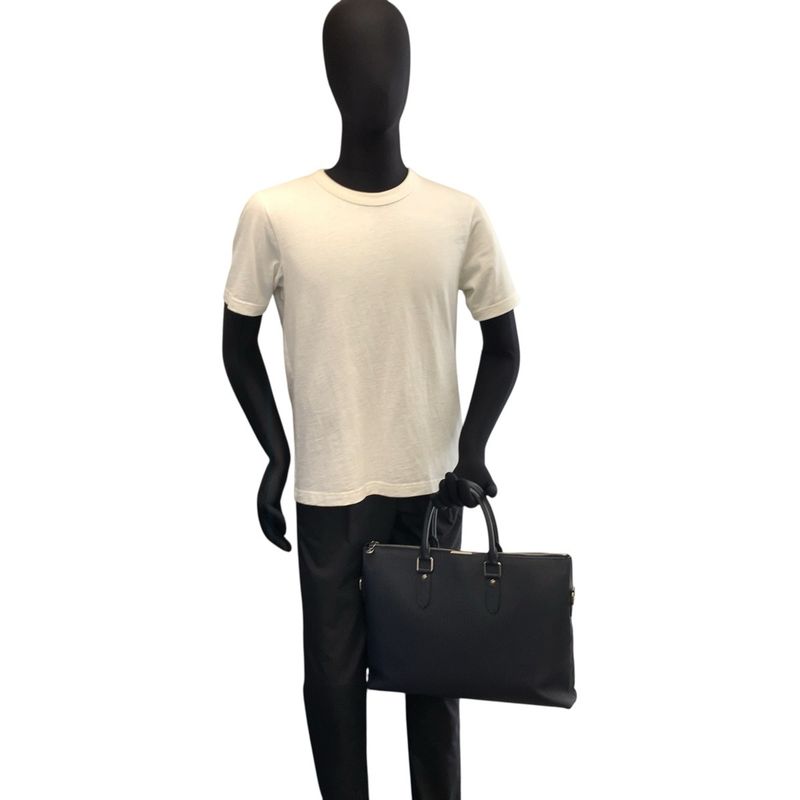 Louis Vuitton Taiga Anton Ocean Navy Silver Business Bag