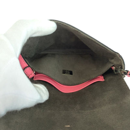 Fendi Monster Star Micro Baguette Pink Silver Shoulder Bag