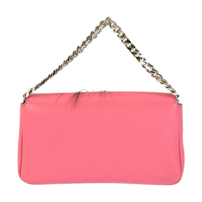 Fendi Monster Star Micro Baguette Pink Silver Shoulder Bag