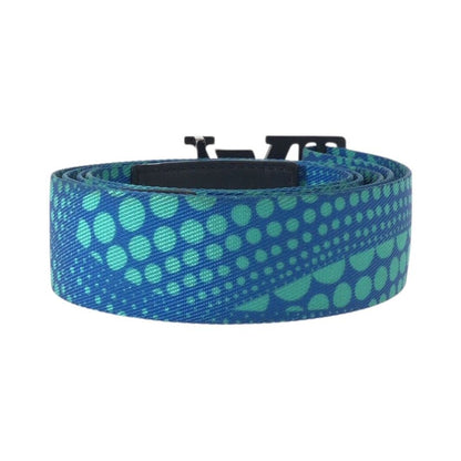Louis Vuitton Ceinture LV Webbing Yayoi Kusama Blue Black Textile