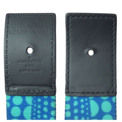 Louis Vuitton Ceinture LV Webbing Yayoi Kusama Blue Black Textile