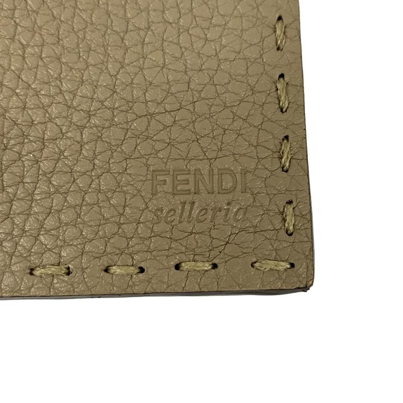 Fendi Wallet Selleria Gray Leather