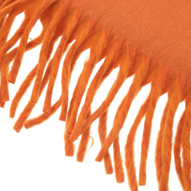 Hermes Logo Cashmere Orange Scarf