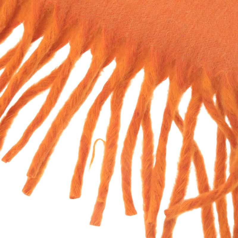 Hermes Logo Cashmere Orange Scarf