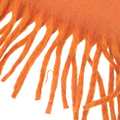 Hermes Logo Cashmere Orange Scarf