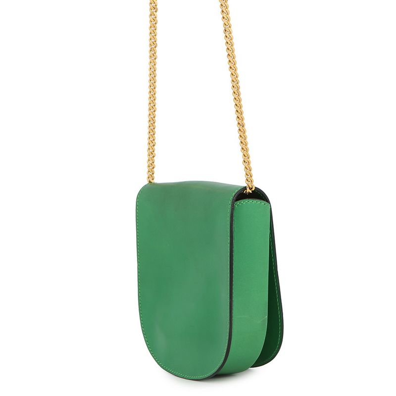 Celine Chain Shoulder Bag Star Ball Leather