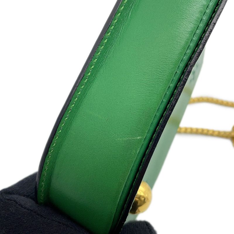 Celine Chain Shoulder Bag Star Ball Leather