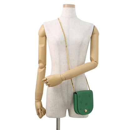 Celine Chain Shoulder Bag Star Ball Leather