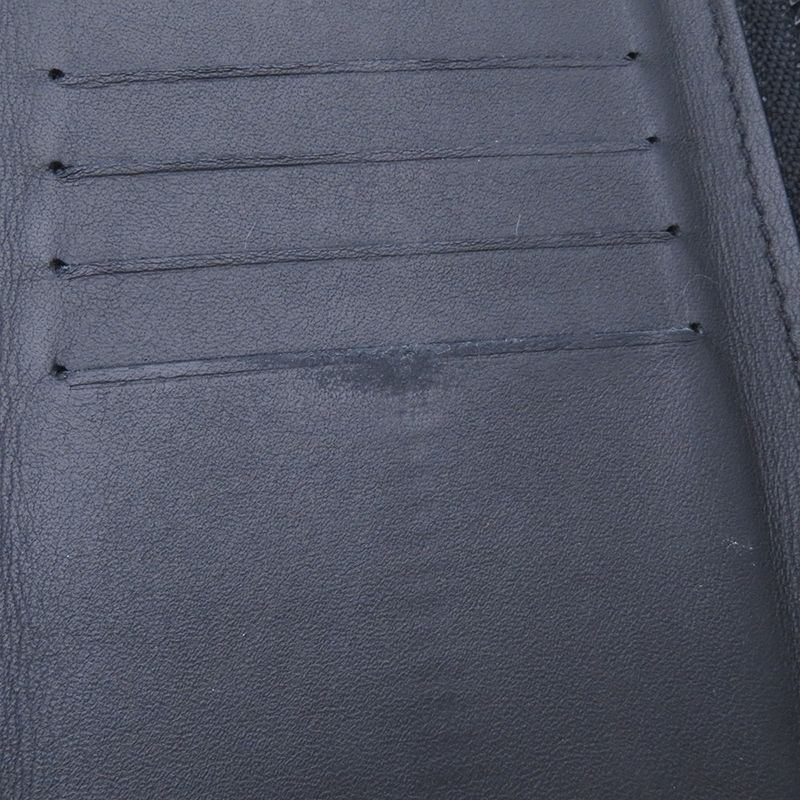 Louis Vuitton Wallet Monogram Taurillon Leather Zippy Vertical Noir Black