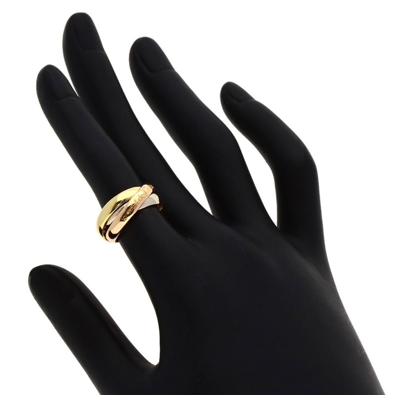 Cartier Trinity 48 Ring 18K Yellow Gold 18K Pink White