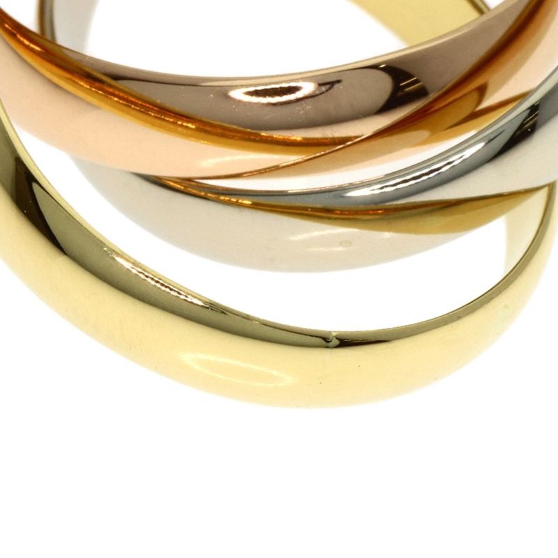 Cartier Trinity 48 Ring 18K Yellow Gold 18K Pink White