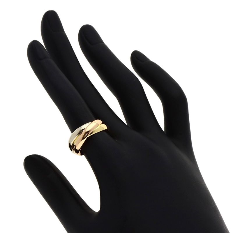 Cartier Trinity 51 Ring 18K Yellow Gold 18K Pink White