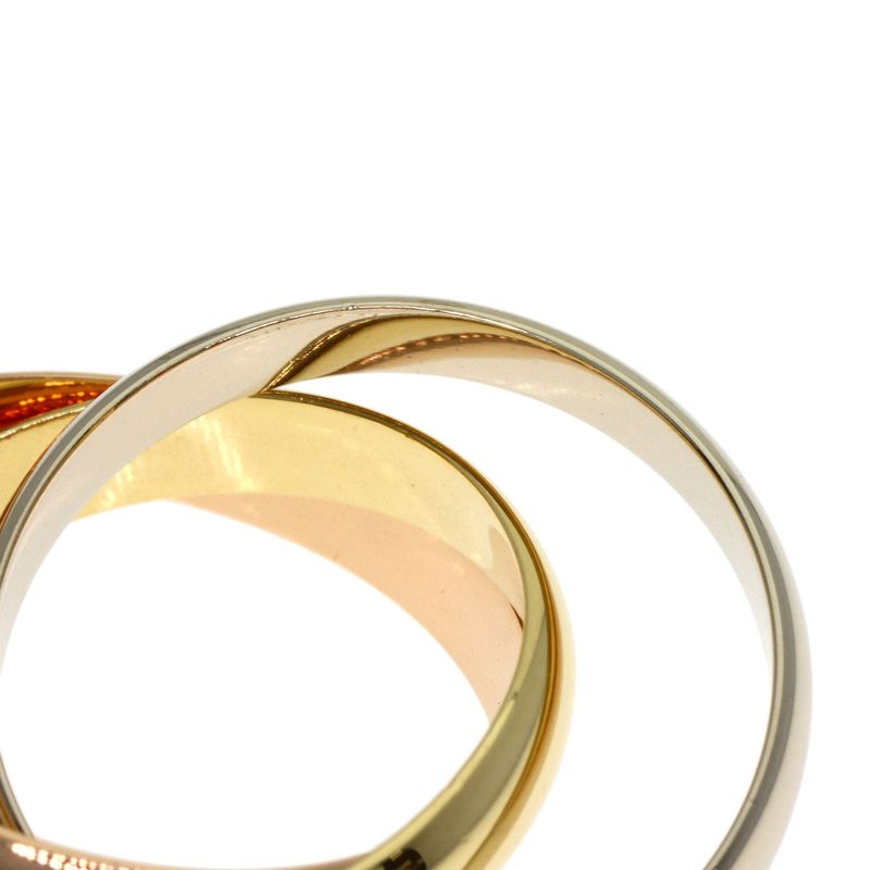 Cartier Trinity 51 Ring 18K Yellow Gold 18K Pink White