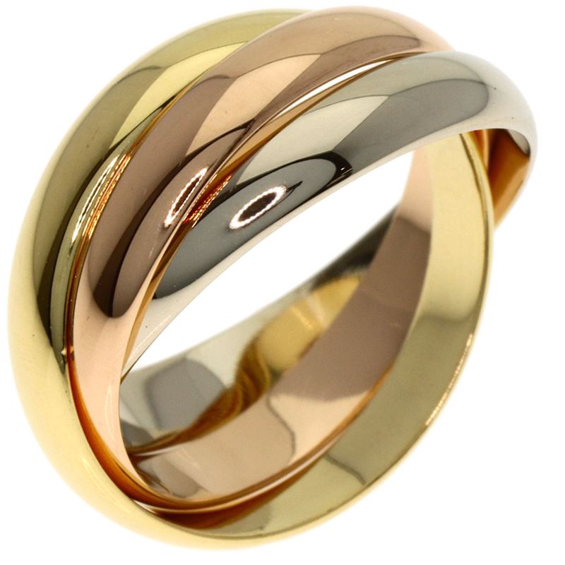 Cartier Trinity 51 Ring 18K Yellow Gold 18K Pink White
