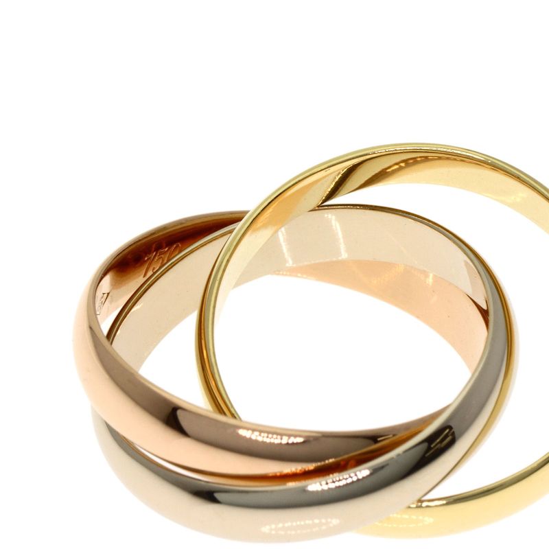 Cartier Trinity 49 Ring 18K Yellow Gold 18K Pink White