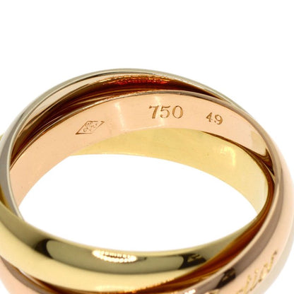 Cartier Trinity 49 Ring 18K Yellow Gold 18K Pink White