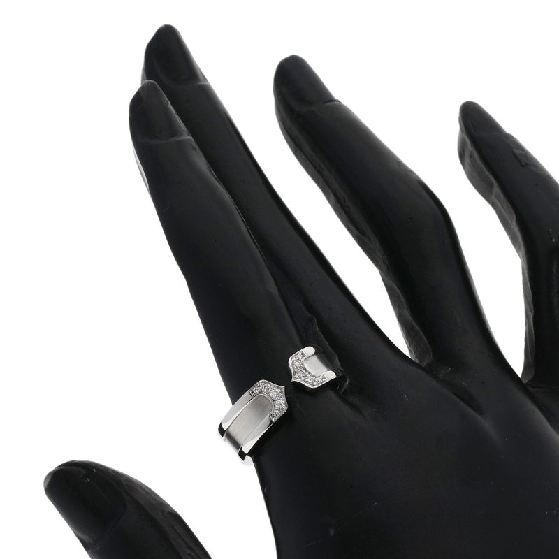Cartier Diamond SM 54 Ring 18K White Gold