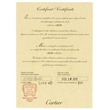 Cartier Mini Love Ring 48 18K Yellow Gold