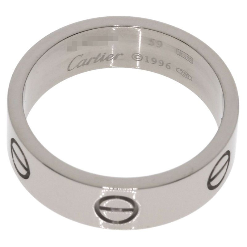 Cartier Love Ring 59 18K White Gold