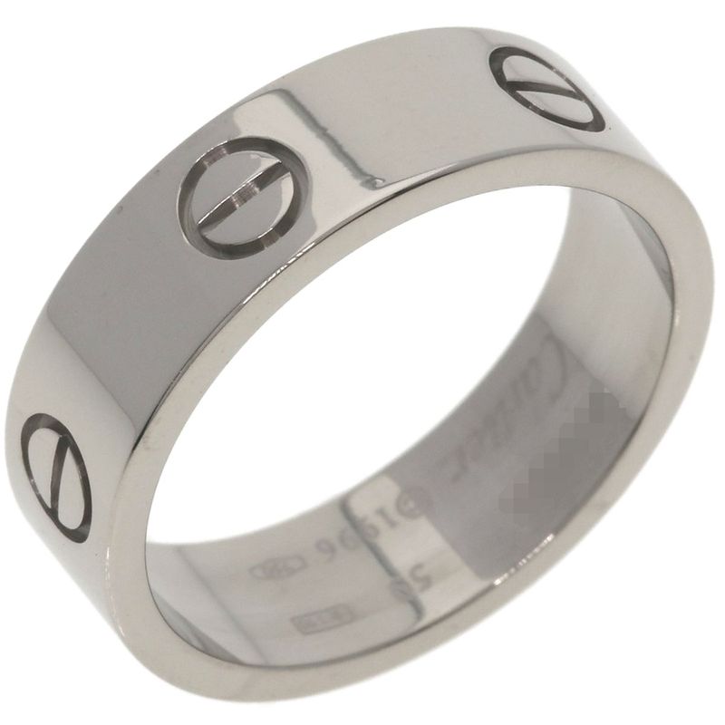 Cartier Love Ring 59 18K White Gold