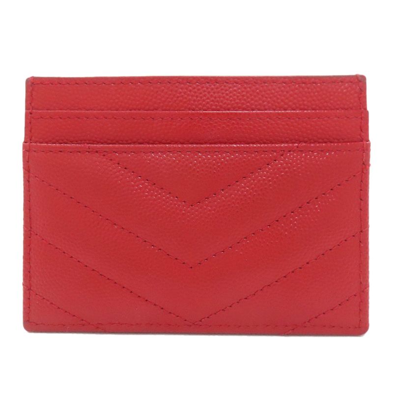 Saint Laurent Cassandra Card Case Leather