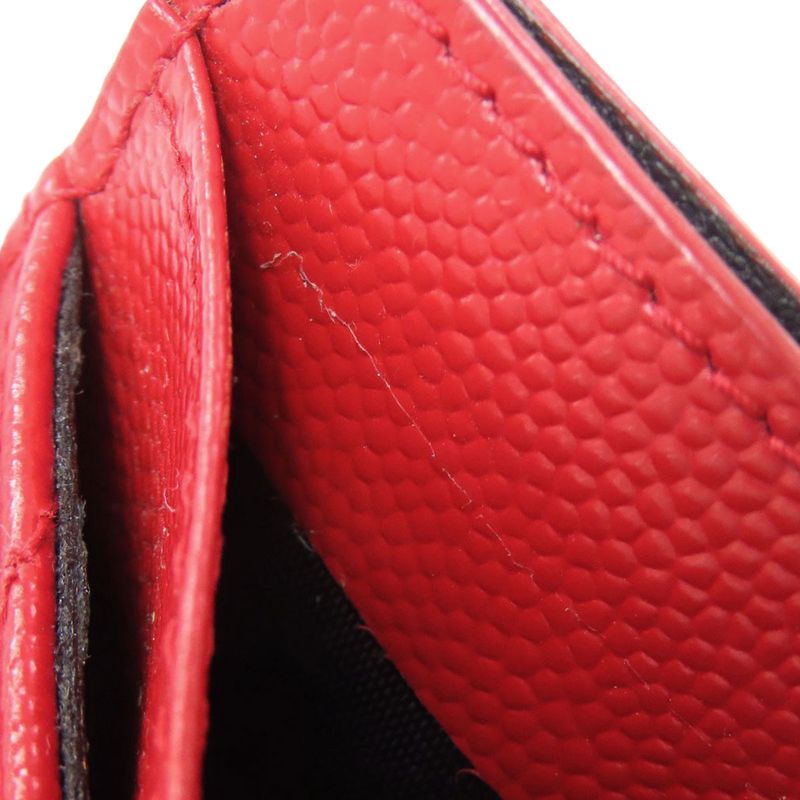 Saint Laurent Cassandra Card Case Leather