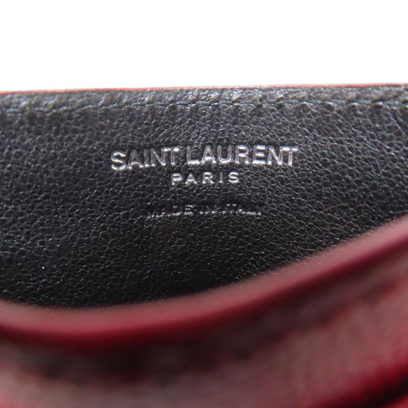 Saint Laurent Cassandra Card Case Leather
