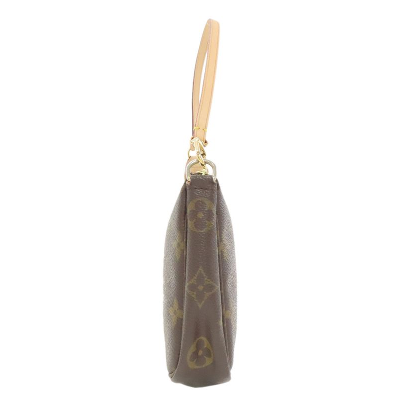 Louis Vuitton Pochette Pouch Monogram Canvas Monogram Brown