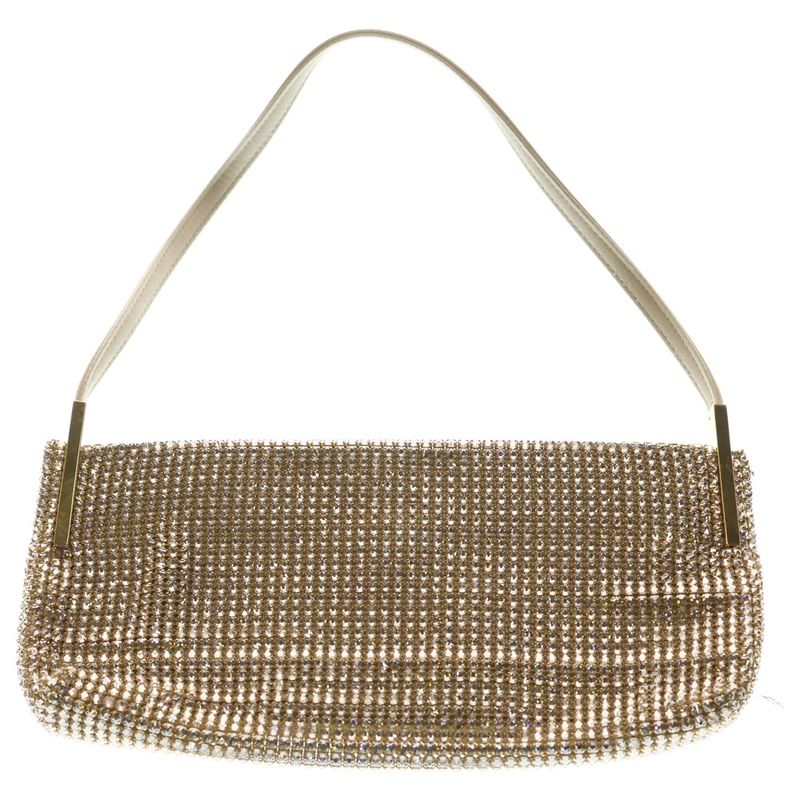 Saint Laurent Paris Suzanne Pave Crystal Satin Leather Shoulder Bag Top Handle
