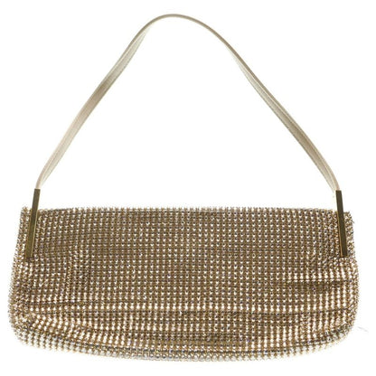 Saint Laurent Paris Suzanne Pave Crystal Satin Leather Shoulder Bag Top Handle
