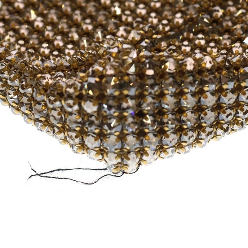 Saint Laurent Paris Suzanne Pave Crystal Satin Leather Shoulder Bag Top Handle