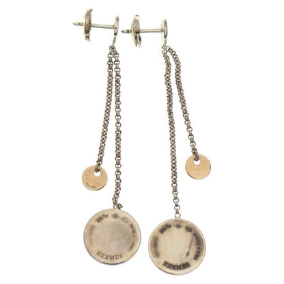 Hermes Exlibris Earrings Silver Coin