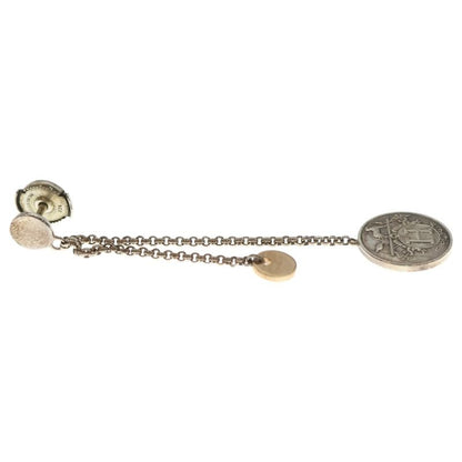 Hermes Exlibris Earrings Silver Coin