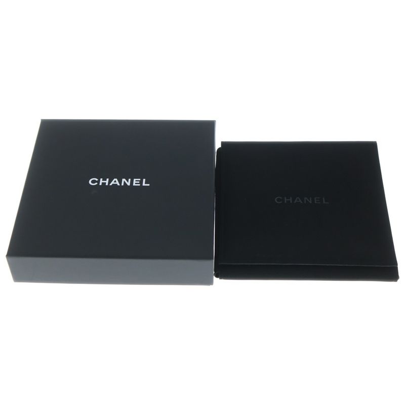 Chanel Bambi CC Logo Rhinestone Necklace Gold