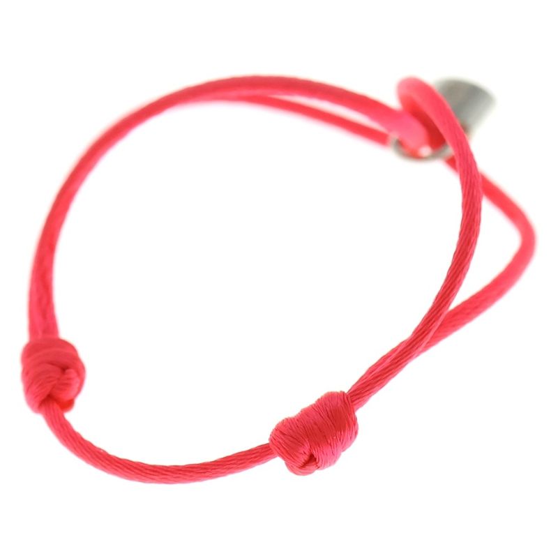 Louis Vuitton la Calf Silver Lockit Bracelet Pink