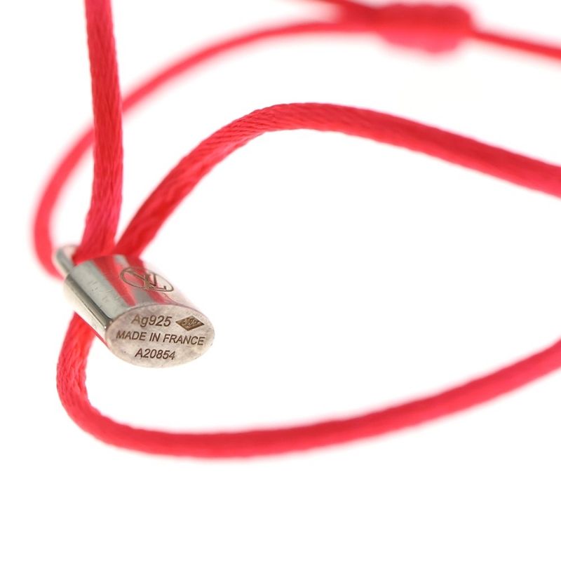 Louis Vuitton la Calf Silver Lockit Bracelet Pink