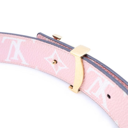 Louis Vuitton LV Initial Logo Giant Monogram Reversible Belt Red