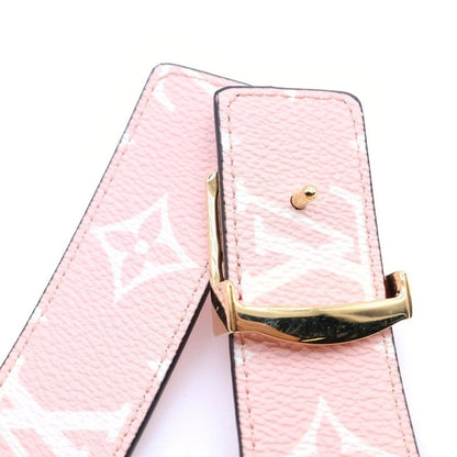 Louis Vuitton LV Initial Logo Giant Monogram Reversible Belt Red