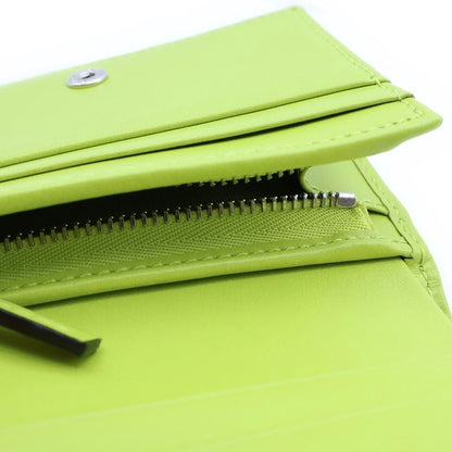 Gucci GG Marmont Bifold Wallet Lime Green Leather