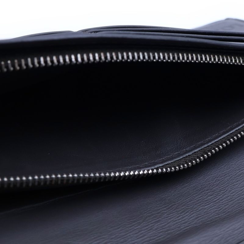 Loewe Bifold Wallet Puzzle Card Case Brown Leather