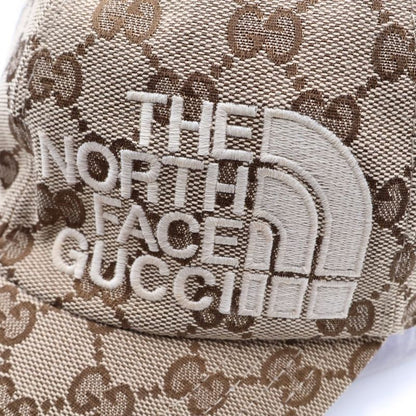 Gucci Nose Face Collaboration GG Signature Baseball Cap Hat Beige Canvas