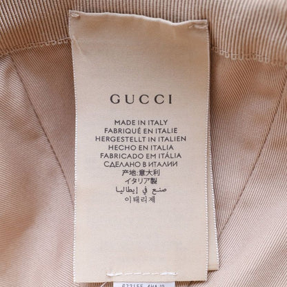 Gucci Nose Face Collaboration GG Signature Baseball Cap Hat Beige Canvas