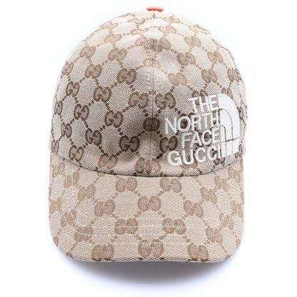 Gucci Nose Face Collaboration GG Signature Baseball Cap Hat Beige Canvas
