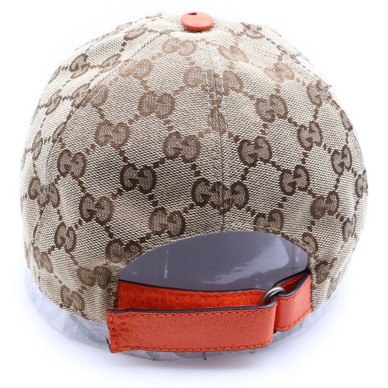 Gucci Nose Face Collaboration GG Signature Baseball Cap Hat Beige Canvas