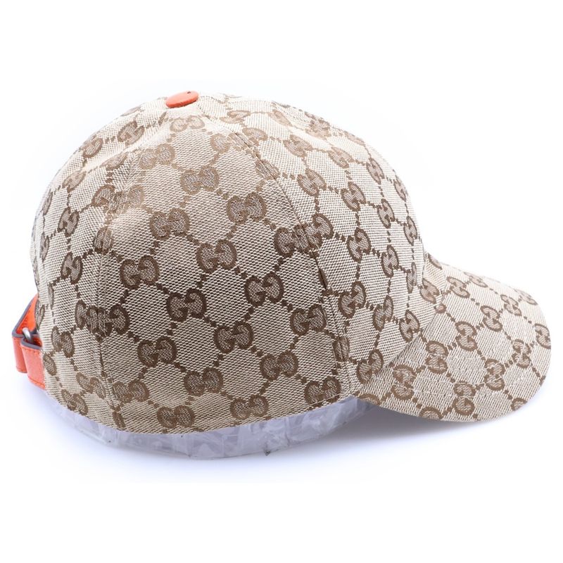 Gucci Nose Face Collaboration GG Signature Baseball Cap Hat Beige Canvas