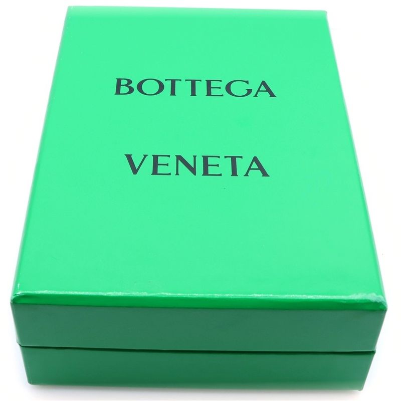 Bottega Veneta Intrecciato Bifold Wallet Compact Coin Case Black Cles