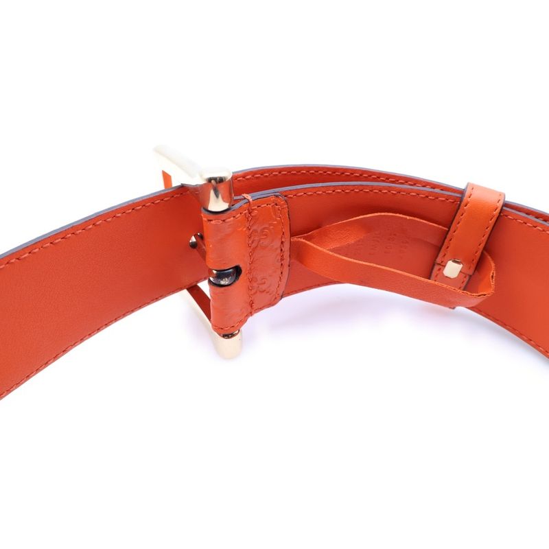 Guccissima Leather Belt Orange