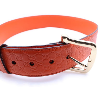 Guccissima Leather Belt Orange