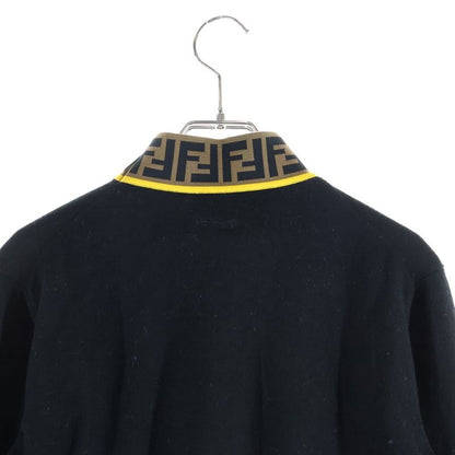 Fendi Zucca FF Jacquard High Neck Knit Black Flat